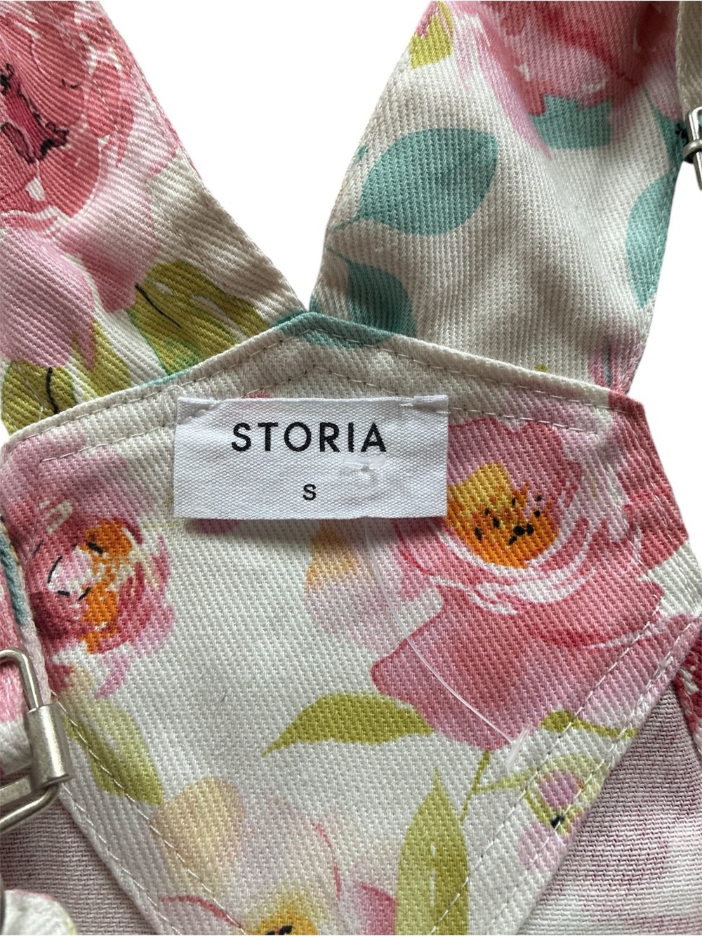 Storia Pink Rose 100% Cotton Overalls. Size Small. - Picture 8 of 16
